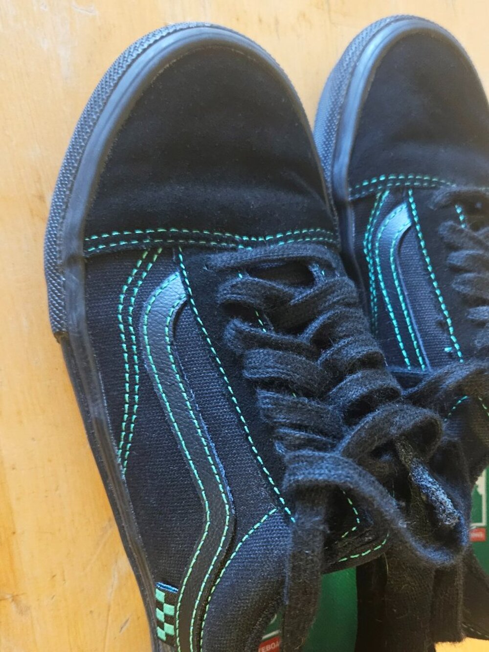 VANS Old Skool Green/Black Skate Sneakers